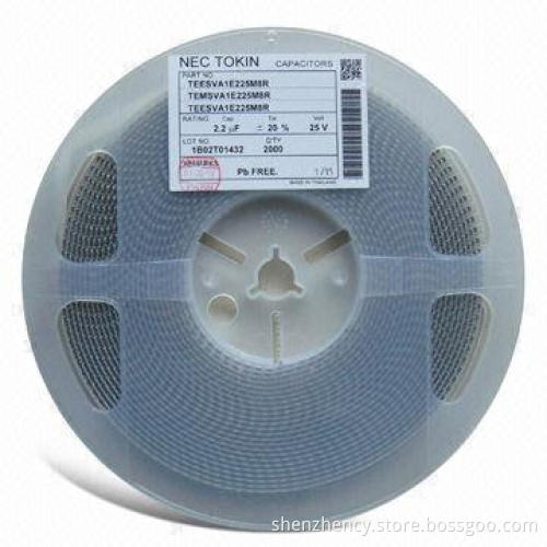 Tantalum Capacitor with 2,000 Hours Lifespan Testing and Rated Voltage of 4 to 50V